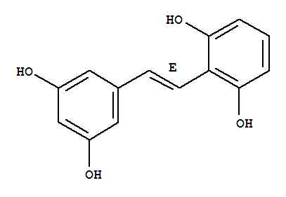Structure of 1,3-Benzenediol,2-[(1E)-2-(3,5-dihydroxyphenyl)ethenyl]-