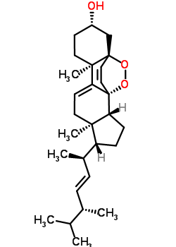 Structure of 5,8-epidioxyergosta-6,9(11),22-trien-3-ol