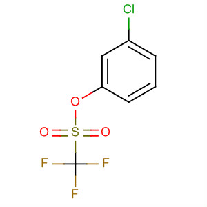 Structure of Methanesulfonic acid, trifluoro-, 3-chlorophenyl ester