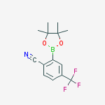 Benzonitrile,2-(4,4,5,5-tetramethyl-1,3,2-dioxaborolan-2-yl)-4-(trifluoromethyl)-结构式