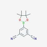 5-(4,4,5,5-TETRAMETHYL-1,3,2-DIOXABOROLAN-2-YL)ISOPHTHALONITRILE结构式