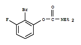 2-BROMO-3-FLUOROPHENYL N,N-DIETHYLCARBAMATE结构式
