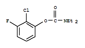 Structure of 2-CHLORO-3-FLUOROPHENYL N,N-DIETHYLCARBAMATE