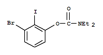 Structure of 3-BROMO-2-IODOPHENYL N,N-DIETHYLCARBAMATE