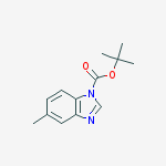 Structure of 1H-Benzimidazole-1-carboxylic acid, 5-methyl-, 1,1-dimethylethyl ester