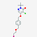 Structure of 2-tert-butyl-4-chloro-5-[[4-(2-fluoroethoxymethyl)phenyl]methoxy]pyridazin-3-one