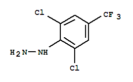 Structure of 2,6-DICHLORO-4-(TRIFLUOROMETHYL)PHENYLHYDRAZINE