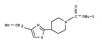 Structure of TERT-BUTYL 4-[4-(HYDROXYMETHYL)-1,3-THIAZOL-2-YL]PIPERIDINE-1-CARBOXYLATE