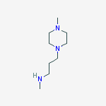Structure of N-methyl-3-(4-methylpiperazin-1-yl)propan-1-amine