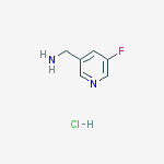 Structure of 1-(5-fluoro-3-pyridinyl)methanamine Hydrochloride (1:1)
