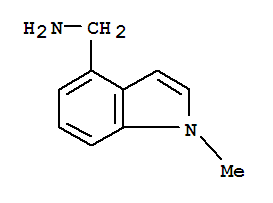 Structure of 1-(1-METHYL-1H-INDOL-4-YL)METHYLAMINE 97