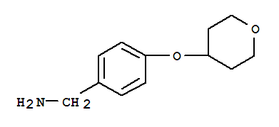 Chemical structure of [4-(Tetrahydropyran-4-yloxy)phenyl]methylamine