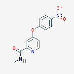 Structure of 2-Pyridinecarboxamide, N-methyl-4-(4-nitrophenoxy)-