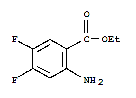 Benzoic acid,2-amino-4,5-difluoro-, ethyl ester结构式