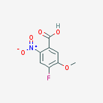 4-Fluoro-5-methoxy-2-nitrobenzoic acid结构式