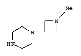 Structure of Piperazine,  1-(1-methyl-3-azetidinyl)-