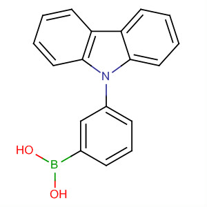 Structure of Boronic acid, [3-(9H-carbazol-9-yl)phenyl]-