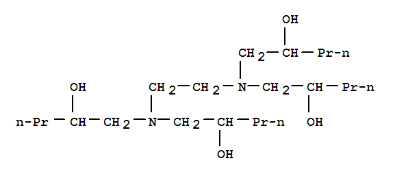 Structure of 2-Pentanol, 1,1,1,1-(1,2-ethandiyldinitrilo) tetrakis
