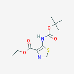 Structure of ethyl 5-(tert-butoxycarbonylamino)thiazole-4-carboxylate
