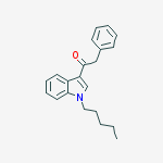 Structure of 1-(1-pentylindol-3-yl)-2-phenylethanone