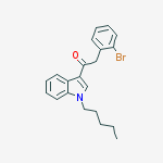 Structure of 2-(2-BroMophenyl)-1-(1-pentyl-1H-indol-3-yl)ethanone