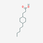 3-(TRANS-4-N-PENTYLCYCLOHEXYL)PROPIONIC ACID结构式