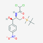 Structure of Acetamide,2,2-dichloro-N-[(1R,2R)-1-[[[(1,1-dimethylethyl)dimethylsilyl]oxy]methyl]-2-hydroxy-2-(4-nitrophenyl)ethyl]-