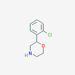 2-(2-chlorophenyl)Morpholine结构式