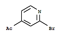 Structure of 2-BROMO-4-ACETYL PYRIDINE