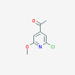 1-(2-Chloro-6-methoxypyridin-4-yl)ethanone结构式