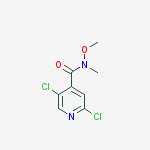 2,5-dichloro-n-methoxy-n-methylpyridine-4-carboxamide结构式