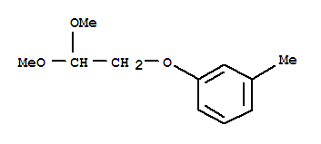 1-(2,2-二甲氧基乙氧基)-3-甲基苯结构式