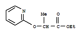 2-(PYRIDIN-2-YLOXY)-PROPIONIC ACID ETHYL ESTER结构式