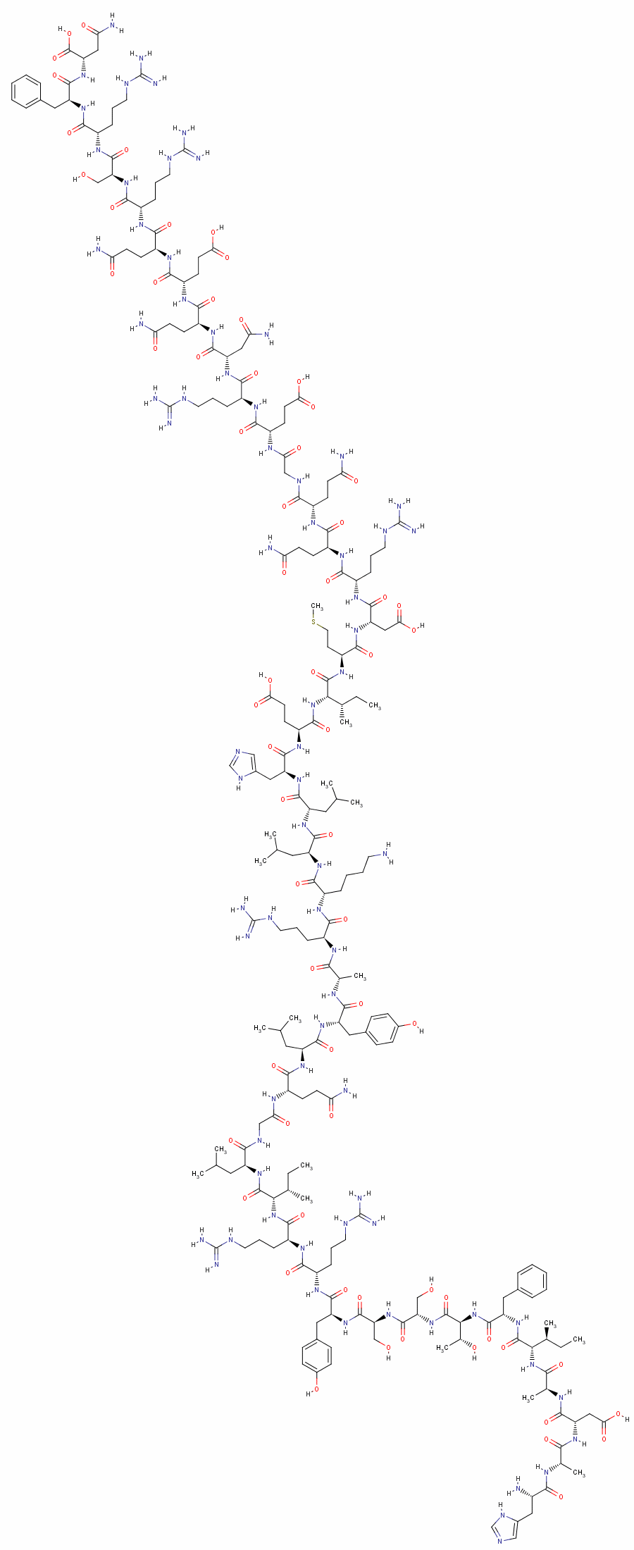 GRF (1-43) (RAT)结构式