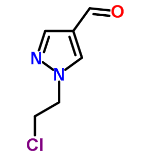 Structure of 1-(2-CHLOROETHYL)-1H-PYRAZOLE-4-CARBALDEHYDE