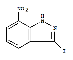 Structure of 3-Iodo-7-nitroindazole