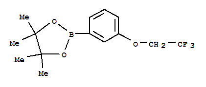 4,4,5,5-TETRAMETHYL-2-[3-(2,2,2-TRIFLUORO-ETHOXY)-PHENYL]-[1,3,2]DIOXABOROLANE结构式