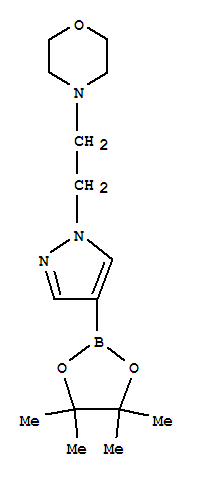 Structure of 1-(2-MORPHOLINOETHYL)-1H-PYRAZOLE-4-BORONIC ACID, PINACOL ESTER