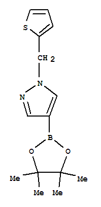 Structure of 4-(4,4,5,5-TETRAMETHYL-[1,3,2]DIOXABOROLAN-2-YL)-1-THIOPHEN-2-YLMETHYL-1H-PYRAZOLE