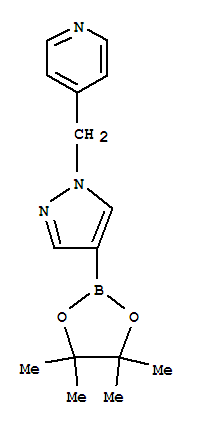 Structure of 4-[4-(4,4,5,5-TETRAMETHYL-[1,3,2]DIOXABOROLAN-2-YL)-PYRAZOL-1-YLMETHYL]-PYRIDINE
