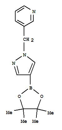 Structure of 3-[4-(4,4,5,5-TETRAMETHYL-[1,3,2]DIOXABOROLAN-2-YL)-PYRAZOL-1-YLMETHYL]-PYRIDINE