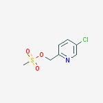 Structure of 2-Pyridinemethanol, 5-chloro-, methanesulfonate (ester)