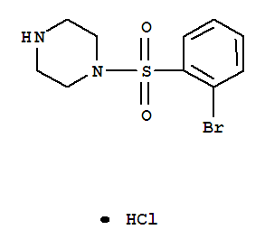 Structure of 4-(2-BROMO-BENZENESULFONYL)-PIPERAZINE HYDROCHLORIDE