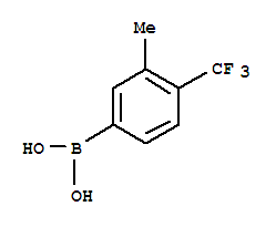 Structure of 3-METHYL-4-TRIFLUOROMETHYL-PHENYLBORONIC ACID