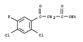 Structure of ETHYL 2,4-DICHLORO-5-FLUOROBENZOYLACETATE