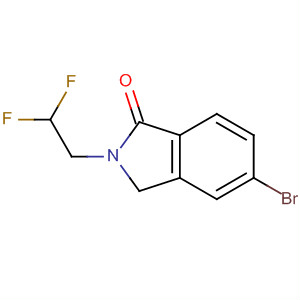 Structure of 1H-Isoindol-1-one, 5-bromo-2-(2,2-difluoroethyl)-2,3-dihydro-