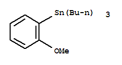 Structure of Tributyl(2-methoxyphenyl)stannane