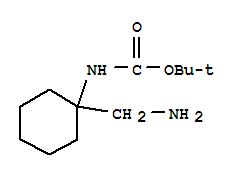 Structure of (1-AMINOMETHYL-CYCLOHEXYL)-CARBAMIC ACID TERT-BUTYL ESTER