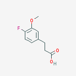 Structure of 3-(4-Fluoro-3-methoxy-phenyl)-propionic acid