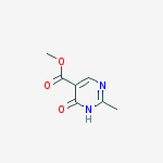 Methyl 4-hydroxy-2-methylpyrimidine-5-carboxylate结构式